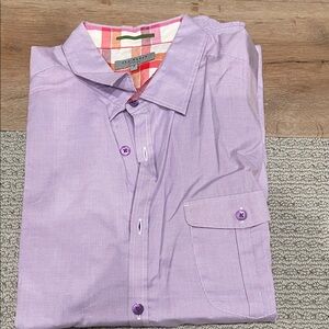 Ted Baker London Light Purple Button Down Shirt